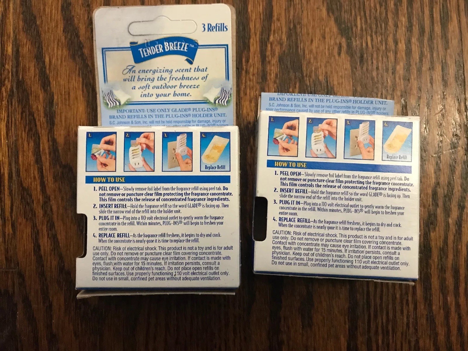 Glade PlugIns Tender Breeze 6 Gel Refill 2 Boxes Retired Discontinued