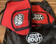 Ski Kosy Boot: Small "Beaver" England🏴㠁�㠁�㠁�㠁�㠁�㠁�Red Padded Winter Sport’s 🎿 SKI