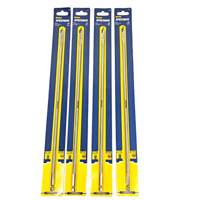 4 Pack Irwin 3/8'' x 16'' Long Spade Paddle Flat Drill Bit Speedbor Impact 88706
