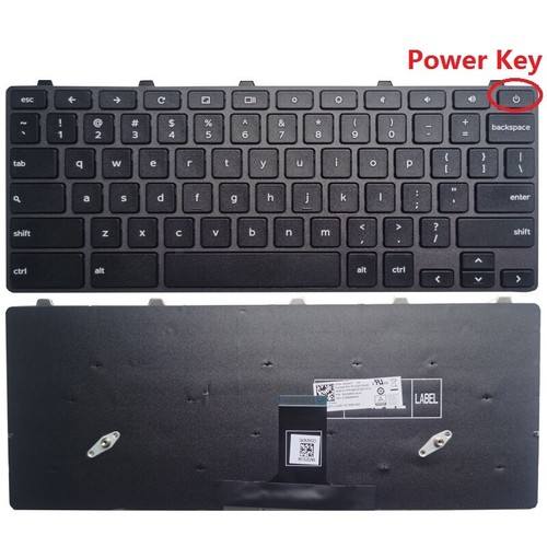 Teclado para portátil inglés/EE. UU. 0H06WJ/00D2DT para Dell Chromebook 11 3100 5190 - Imagen 5 de 5