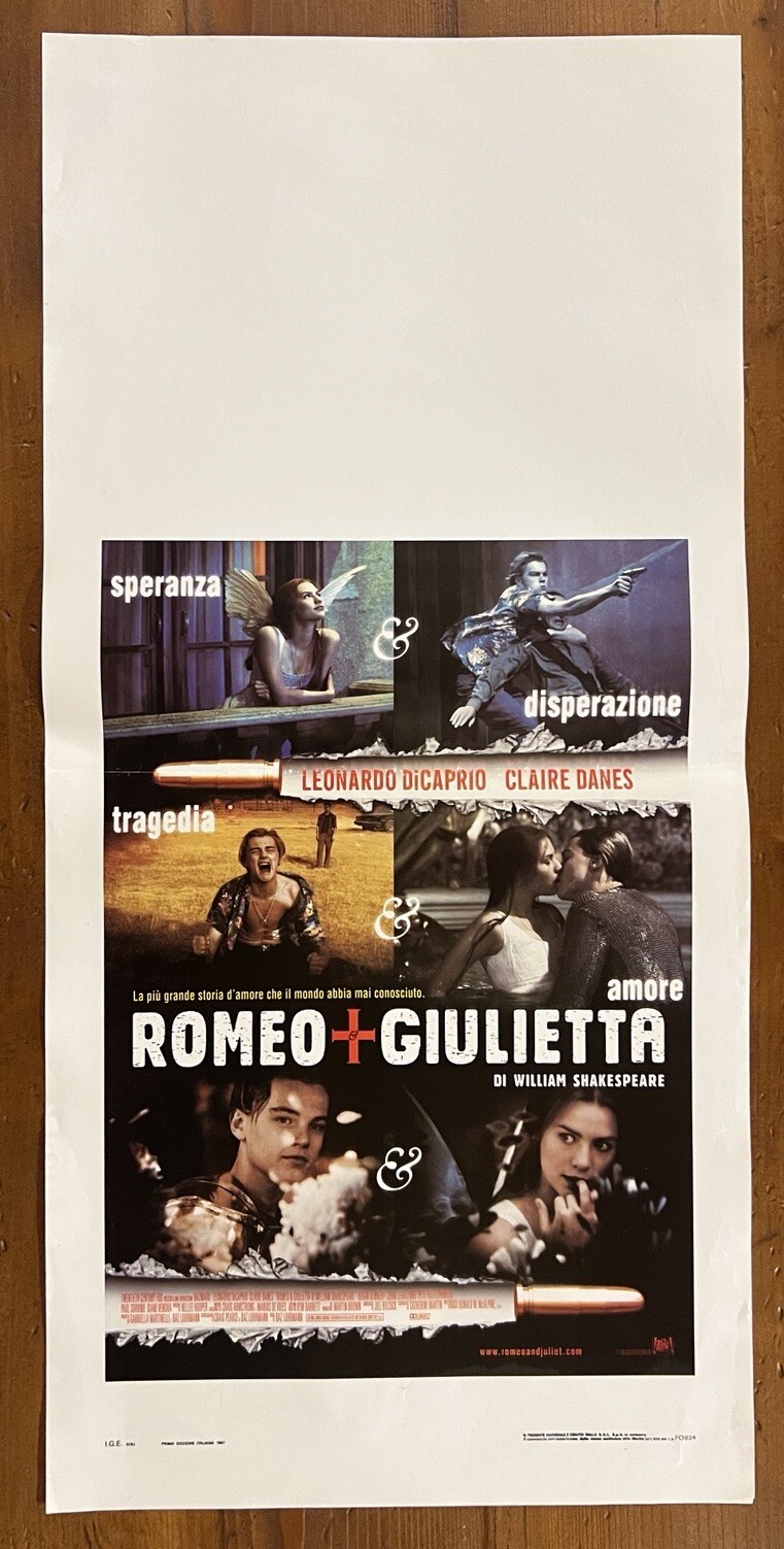 Locandina originale film Romeo + Giulietta (1996) - Regia di Baz Luhrmann