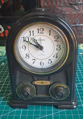 Vintage 80s Citizen NO.4R611 Table Radio Clock Japan Market *Very Nice RARE*