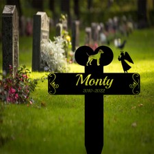 Dog Memorial Grave Stake Custom,Personalized Pet Memorial Gifts for Dog Lover