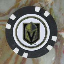 NHL Vegas Golden Knights VGK Magnetic Poker Chip Removable Golf Ball Marker
