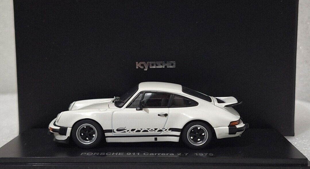 Porsche 911 (901) Carrera 2.7 1975 White 1:43 Kyosho 05521W Porsche 911 (901) Carrera 2.7 1975 White 1:43 Kyosho 05521W