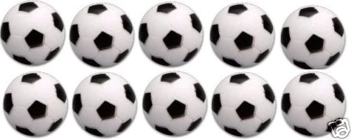 10 orig. Kickerbälle schwarz/weiß Tischfussball Bälle