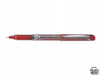 4902505279706 Pilot Cienkopis V5 Grip czerwony 0.5 mm PILOT