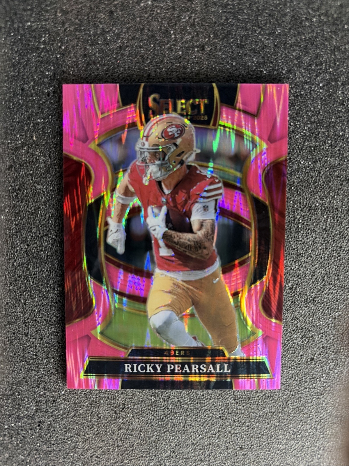 2025 Panini Select - Concourse Ricky Pearsall #16 Pink Shock Prizm