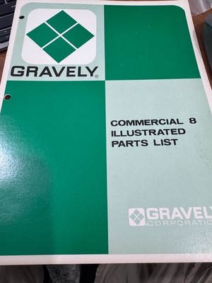 GRAVELY COMMERCIAL 8 ILLUSTRATED PARTS LIST, NEW MANUAL, SEE PHOTOS