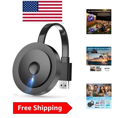 Compact 4K Wireless HDMI Adapter - Effortless Screen Mirroring for All Devices