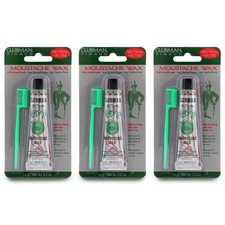 Clubman Moustache Wax Hang Pack, Neutral Color 0.5 Ounce Pack of 3 ,