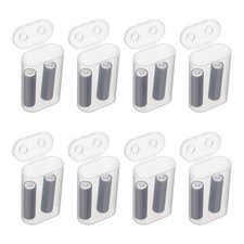 Battery Organizer Storage Box, 2 x 21700 Battery Storage Case Holder Pack of 8