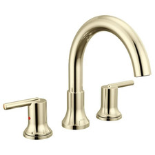 Delta T2759-PN Trinsic Roman Tub Trim Faucet Deck Mount Polished Nickel New