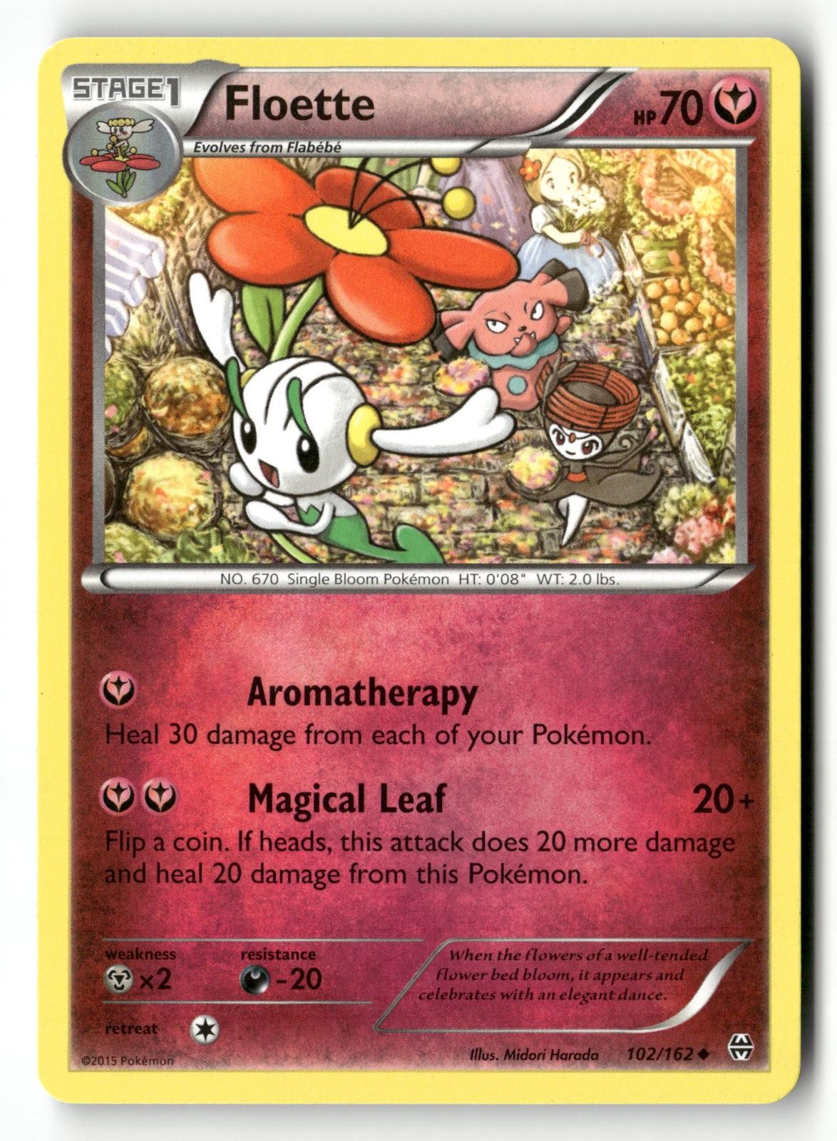 FLOETTE 102/162 UC BREAKTHROUGH POKEMON NM/M
