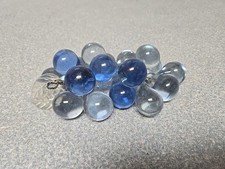 Vintage MCM Blue & Clear Lucite Grape Cluster 8 Inches