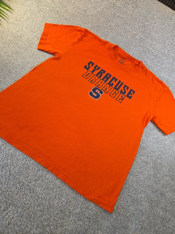 Camiseta Para Hombres Siracusa Naranja NCAA Universidad Camiseta Caballeros Ropa Fútbol Foto 3 de 4