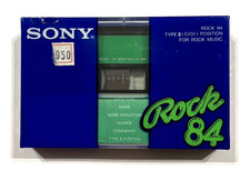 SONY Rock 84 Vintage Audio Cassette Cinta en Blanco Sellada Hecho en Japón Tipo II