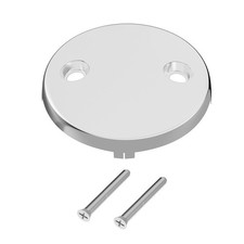 Universal Bathtub Drain Overflow Faceplate Kit - Two Hole Tub Overflow Cover