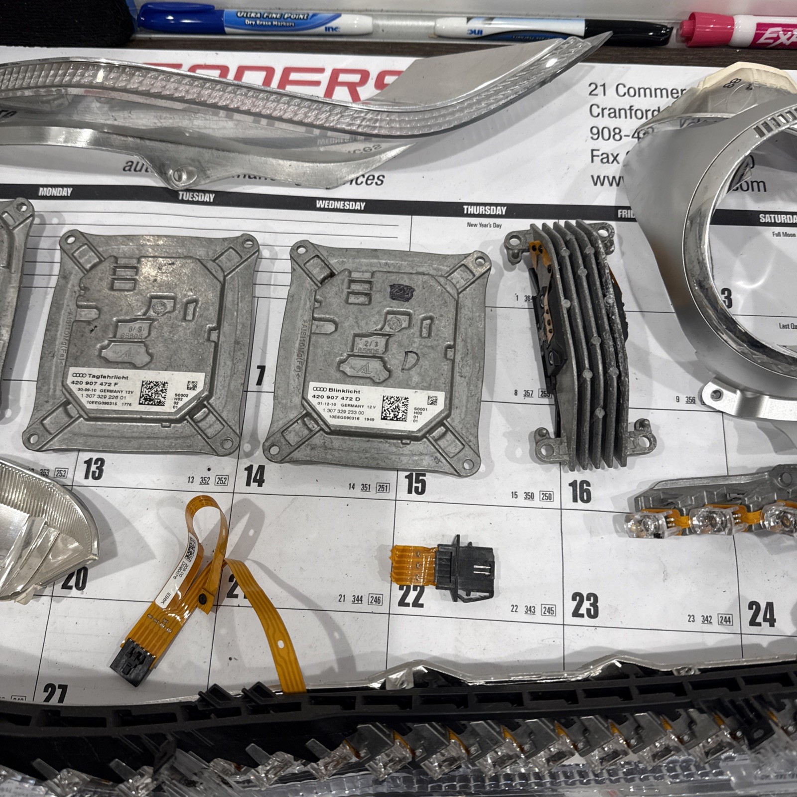 2008 2009 2010 2012 year OEM Audi R8 Front LEFT LED Headlight 420941003Q Parts