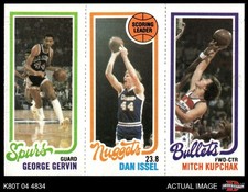 1980 Topps George Gervin / Dan Issel / Mitch Kupchak 208 / 72 / 249 8 - NM/MT