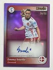 2025 Topps Merlin UEFA Womens EURO Emma Snerle PURPLE AUTO /50 Denmark Autograph