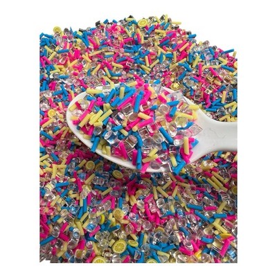 Pink Lemonade Polymer Clay Fake Sprinkle Mix 50g Decoden Resin Slime DIY