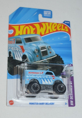 HOT WHEELS 2025 HW DESIGNED BY 5/5 - MONSTER DAIRY DELIVERY BLUE
