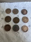 (9) 1800's/1900's Indian Head Penny Cent Lot 78’ 81’ 86’ 87’ 88’  91’ 98’ 03’ +