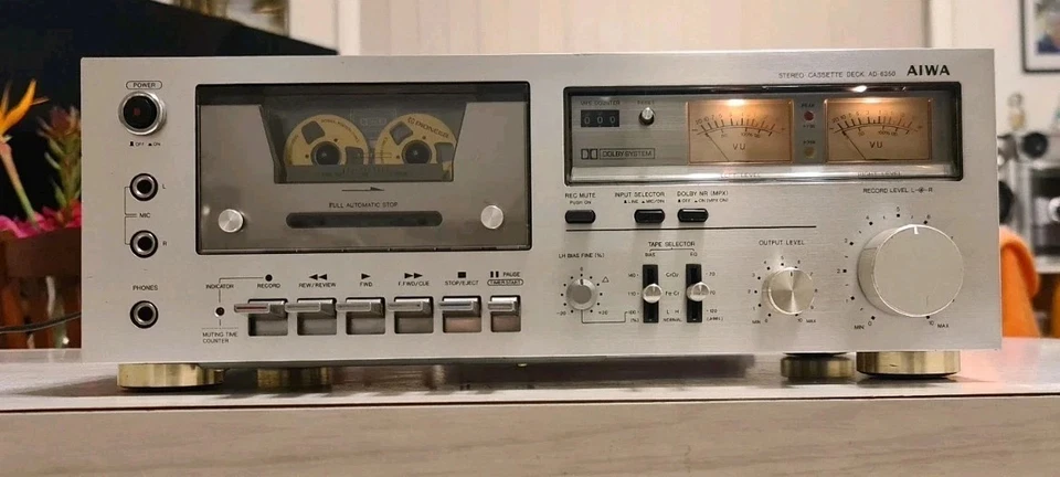 VINTAGE AIWA 1978 CASSETTE TAPE DECK PLAYER/MADE IN JAPAN - Image 3 of 4