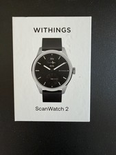 NEW Withings ScanWatch 2 - Heart Health Hybrid Smartwatch - 42mm - Black/Silver