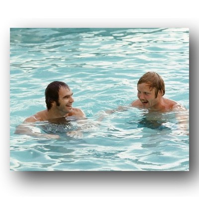 Burt Reynolds, Jon Voight Photo 8x10 Deliverance Film Set Swimming Pool 1972