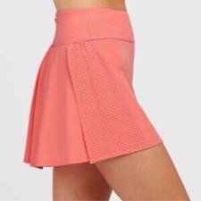 Spanx Get Moving Athletic Skort Spring Poppy Pink Coral Size Medium