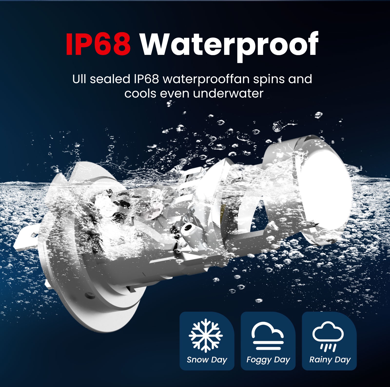 ISAMUTO H7 LED Projector Lens Mini LED Headlight Bulbs 30W Super White 6000K