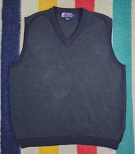 Vintage Chaps Ralph Lauren Vest Cotton Knit Medium