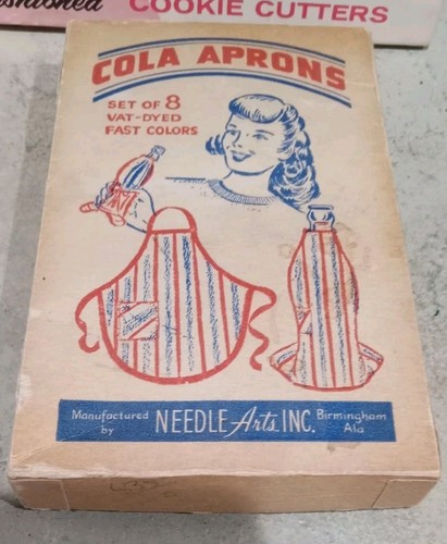 1950's Coke COLA SODA BOTTLE BIBS TOPPERS MINIATURE CLOTH 8 APRONS ...