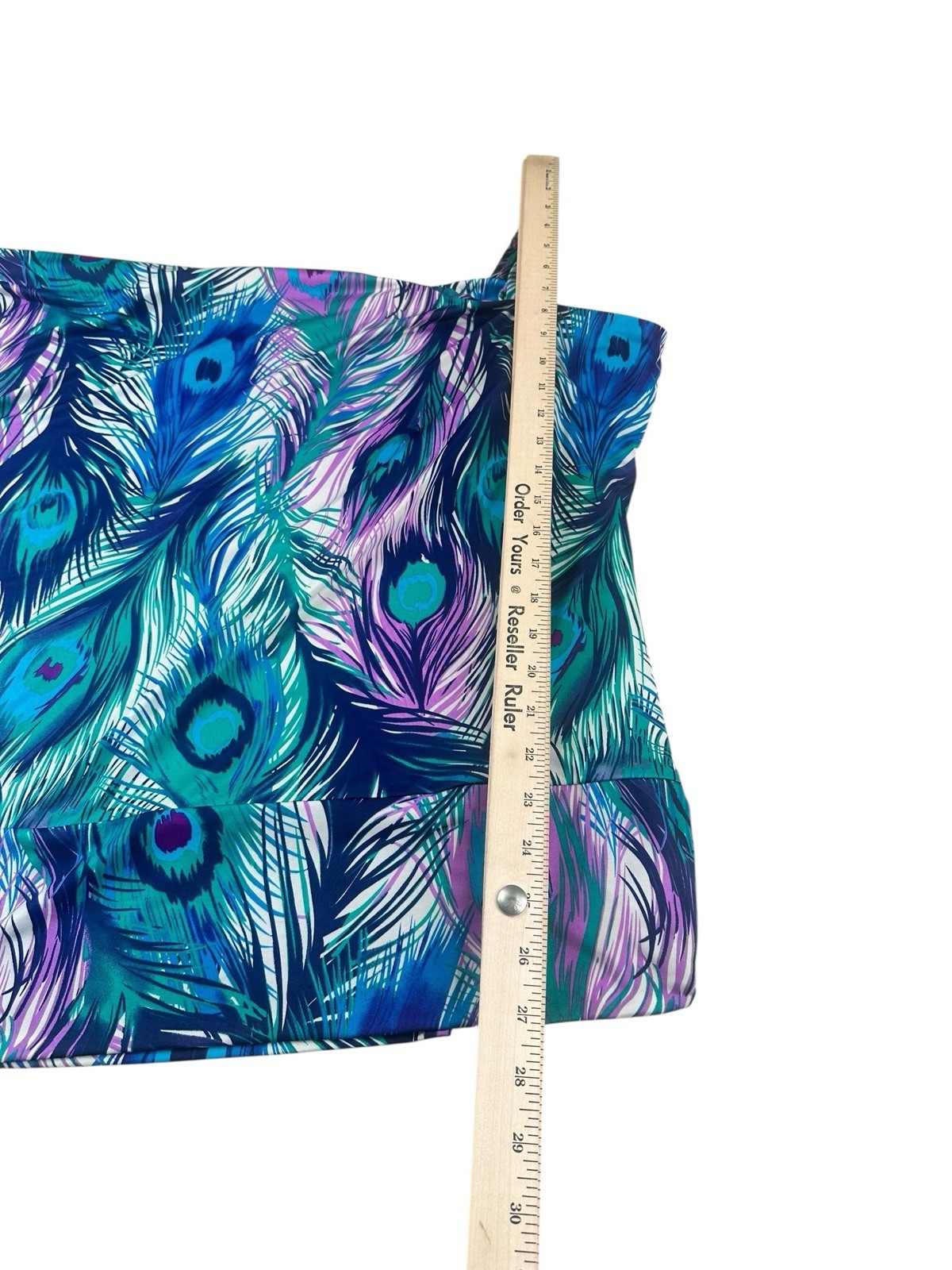 Cache Peacock Pattern One Shoulder Sleeve Asymmet… - image 5