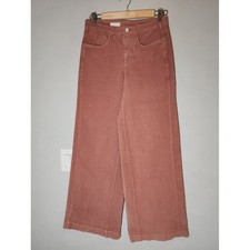 Size 25 Pilcro Corduroy Wide Leg Pants Dusty Pink Women's