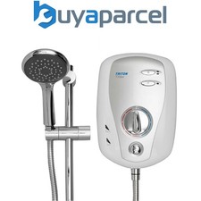 Triton T100xr White & Brushed Chrome Fascia T80XR Electric Shower Replacement 