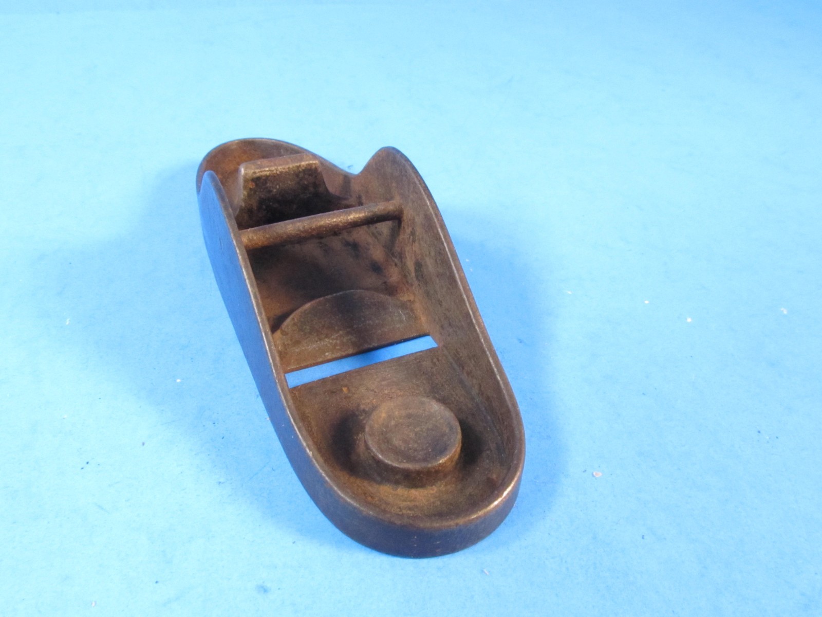 Birmingham B Plane 5-3/8" wood block plane oval shaped raised perimeter