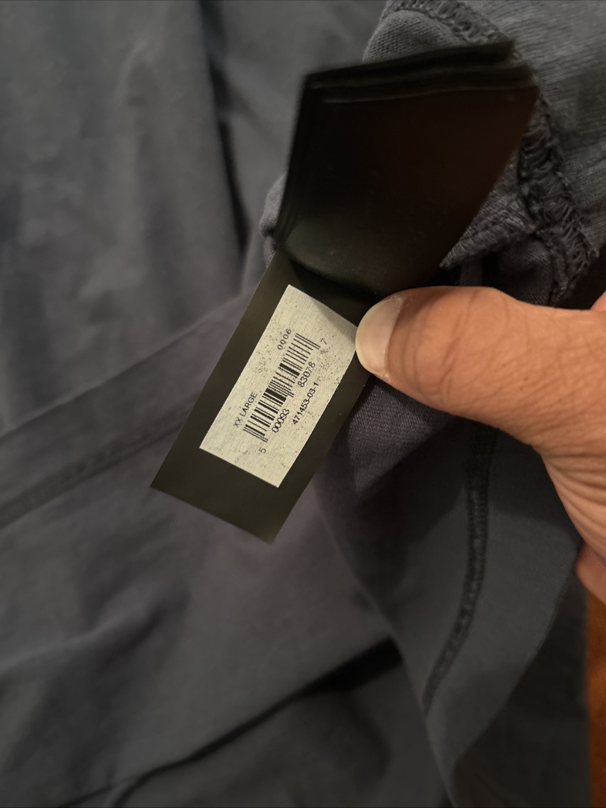 Gap X Yeezy YZY Engineered By Balenciaga Navy Blue Rare Long-Sleeve Logo Tee XXL image 5