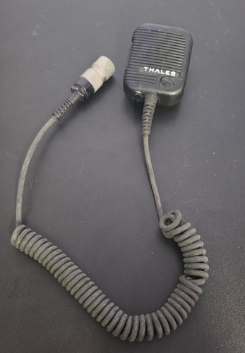 Thales PTT Radio Speaker Microphone Mic 23386 - 1600469-10 - 6-Pin