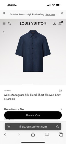 Louis Vuitton Monogram Silk Button Up - Picture 5 of 5