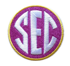 SEC Conference LSU Tigers Team Jersey Uniform Iron On Embroidery Patch