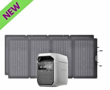 EcoFlow DELTA 3 Plus Portable Power Station + Qty 2 110W Portable Solar Panels