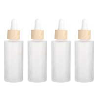 4 StüCk 50 Ml NachfüLlbare Flaschen FüR äTherische ÖLe, Milchglas-Tropfflaschen