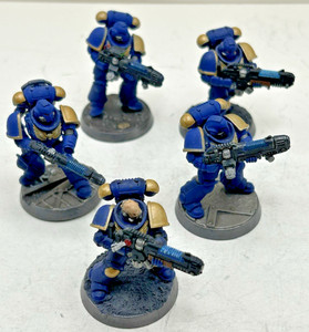 Warhammer 40K Hellbasters (5) Primaris Space Marines Army Lot Painted