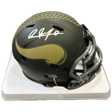 Ivan Pace Jr. Signed Minnesota Vikings Salute To Service Mini Helmet Beckett