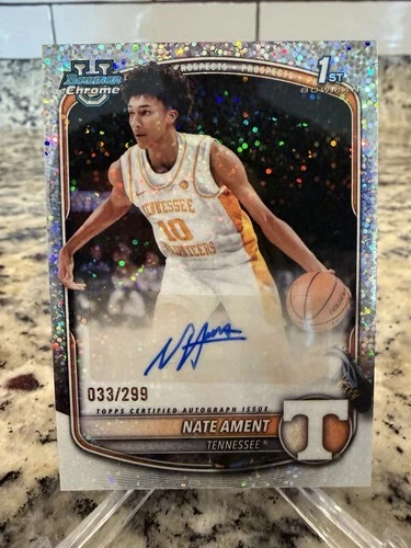 2025 Bowman Basketball Speckle Refractor Nate Ament #CPA-NA