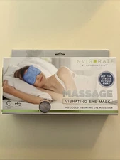 Invigorate Sleeping Eye Mask - Vibrating Hot/Cold Eye Mask Gray ~ NIB