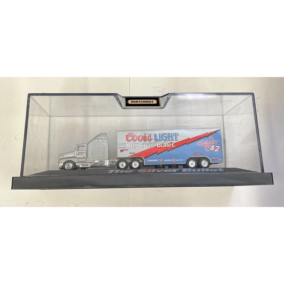 Kyle Petty #42 Matchbox Coors Light the Silver Bullet Hauler 1:80 Scale - Image 2 of 4